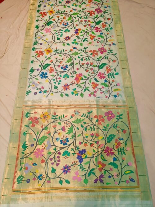 Pure Handloom Silk Brocade Paithani Sarees
